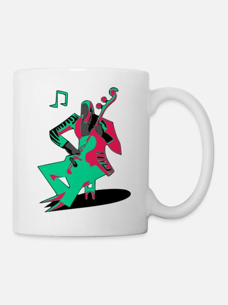 Jack der Kontrabassist - Tasse - Weiß