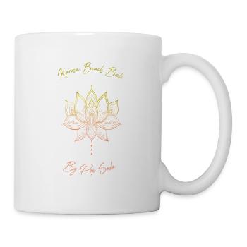 Lotus flower Karma Beach orange yellow - Mug - white - Right