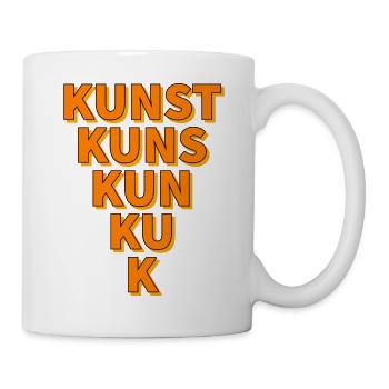 Kunst orangetrichter - Tasse - Weiß - Rechts