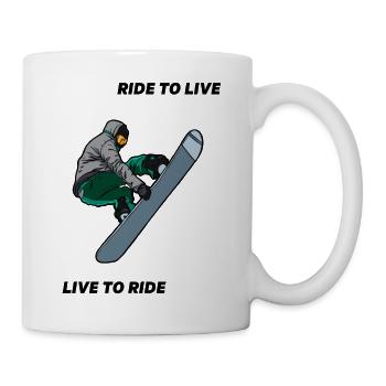 SNOWBOARDING - Mug - white - Right