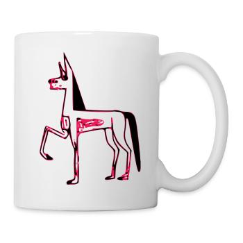 Le chien Egyptien - Mug blanc - blanc - Droite