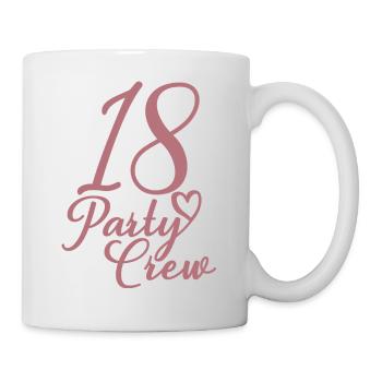 18 Party Crew 18th Birthday Party 18 Years Old - Mug - white - Right
