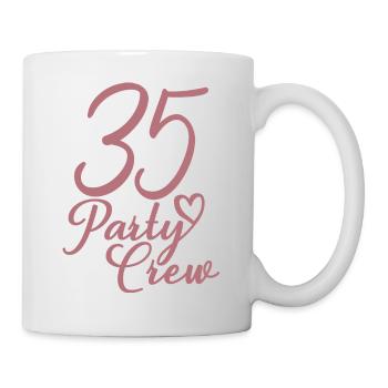 35 Party Crew 35th Birthday Party 35 ans - Mug blanc - blanc - Droite