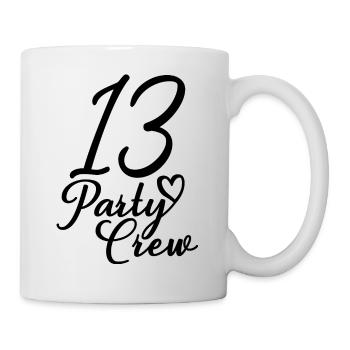 13 Party Crew 13th Birthday Party 13 Years Old - Mug - white - Right