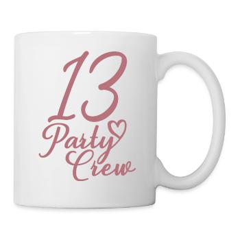13 Party Crew 13th Birthday Party 13 Years Old - Mug - white - Right