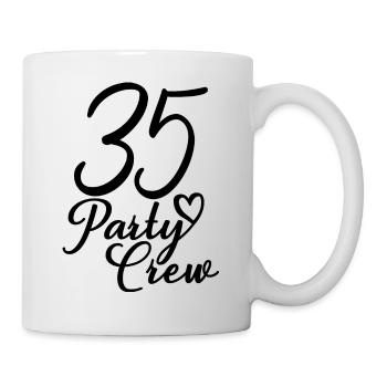 35 Party Crew 35th Birthday Party 35 ans - Mug blanc - blanc - Droite