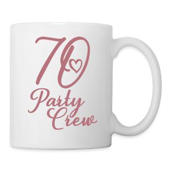 70 Party Crew 70th Birthday Party 70 Years Old - Mug - white - Right