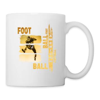 Joueur de football américain Gold Vintage Retro Sport - Mug blanc - blanc - Droite