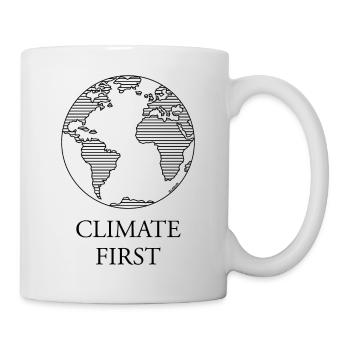 Climate First / Earth (Climate Change / Black) - Mug - white - Right