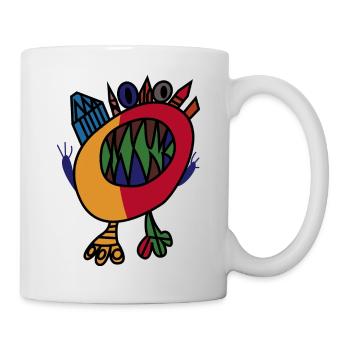 painted crystal Monster - Tasse - Weiß - Rechts