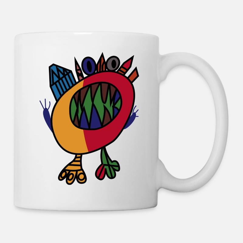 painted crystal Monster - Tasse - Weiß
