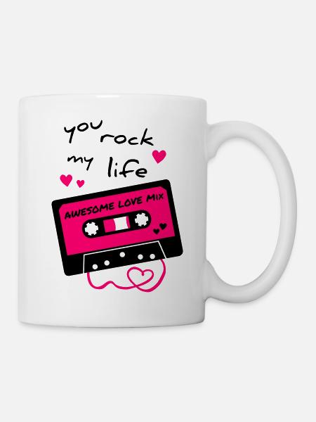 love mix tape - Tasse - Weiß