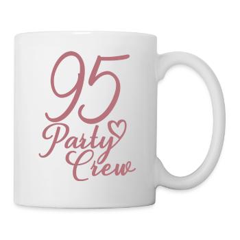 95 Party Crew 95th Birthday Party 95 Years Old - Mug - white - Right