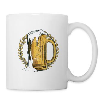 Hals desinfizieren Geschenk - Tasse - Weiß - Rechts