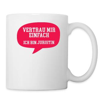 Juristin Diplom-Juristin Jura Studium Volljuristin - Tasse - Weiß - Rechts