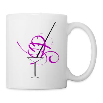 Coctailglass Magenta. Perfect for summer days - Mug - white - Right