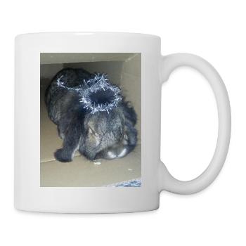 Kaninchen - Tasse - Weiß - Rechts