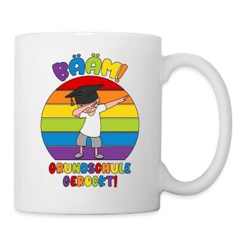 Abschluss Grundschule 2026 Bääm Schule gerockt - Tasse - Weiß - Rechts