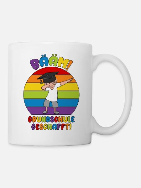 Abschluss Grundschule 2026 Bääm Schule geschafft - Tasse - Weiß