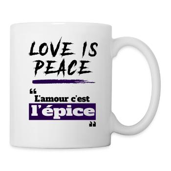 L'amour c'est l'épice - expression camerounaise - Mug blanc - blanc - Droite