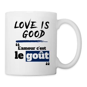 L'amour c'est le goût - expression drôle cameroun - Mug blanc - blanc - Droite