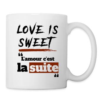 L'amour c'est la suite - expression camerounaise - Mug blanc - blanc - Droite