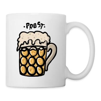 Bier - Tasse - Weiß - Rechts