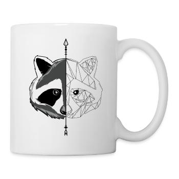 Minimalist Raccoon - Mug - white - Right