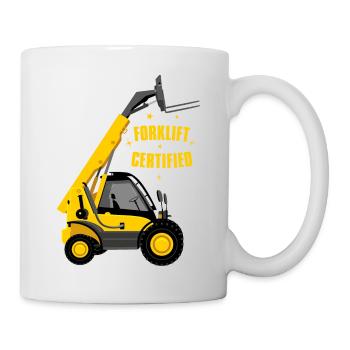 Gabelstapler-zertifiziert - Tasse - Weiß - Rechts