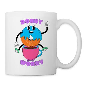 DONUT WORRY - Mug blanc - blanc - Droite