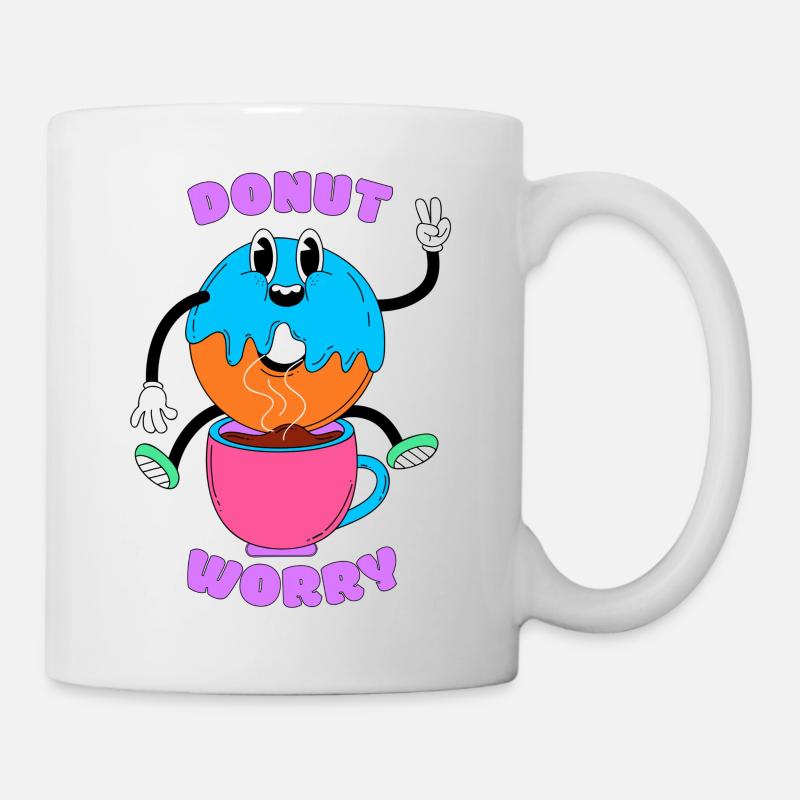 DONUT WORRY - Mug blanc - blanc