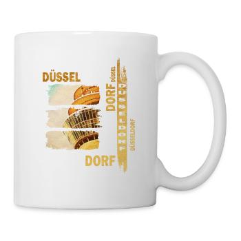 Dusseldorf Skyline Gold Germany City Grunge - Mug - white - Right