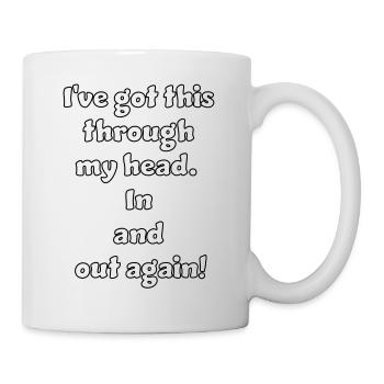Design drôle et non réfléchi / dictons drôles - Mug blanc - blanc - Droite
