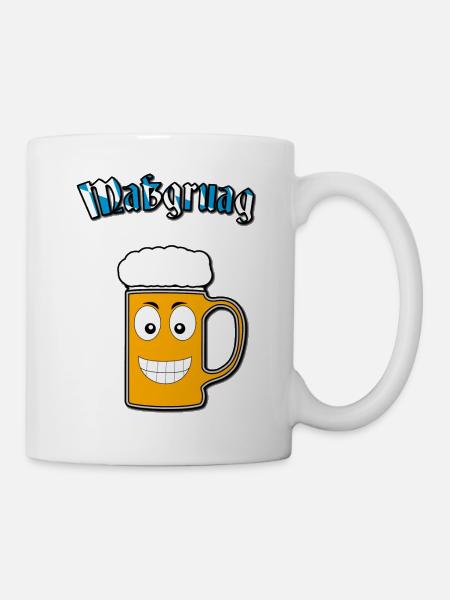 Massgruag/Bierkrug/Maßkrug V2 - Tasse - Weiß