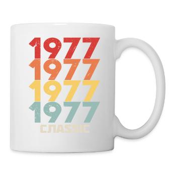 1977 Jubilé dans un style vintage classique 1977 - Mug blanc - blanc - Droite