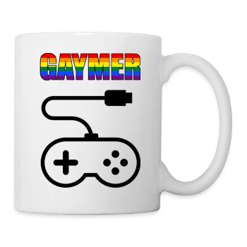 GAMER - GAYMER - PLAYER - CONTROLLER - GAME OVER - Tasse - Weiß - Rechts