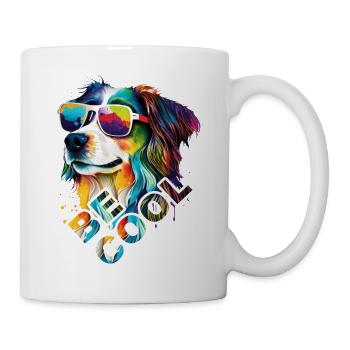 Chien Be Cool - Mug blanc - blanc - Droite