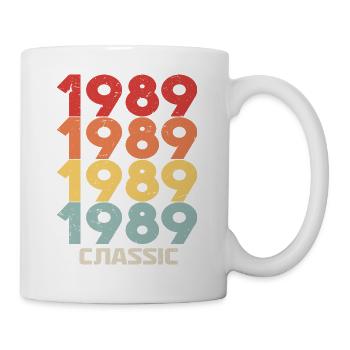 1989 Jubilé en style vintage classique 1989 - Mug blanc - blanc - Droite