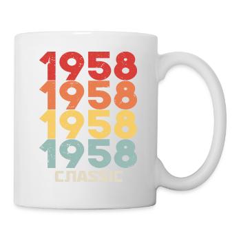 1958 Jubilé dans un style vintage classique 1958 - Mug blanc - blanc - Droite