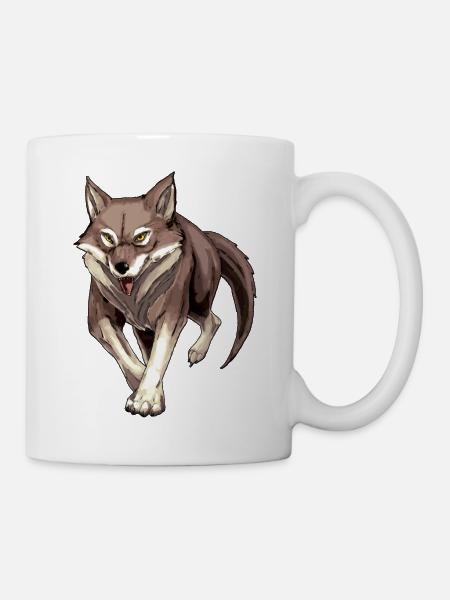 Hunting Wolf - Tasse - Weiß