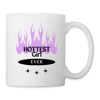 La fille la plus chaude de tous les temps - Mug blanc - blanc - Droite