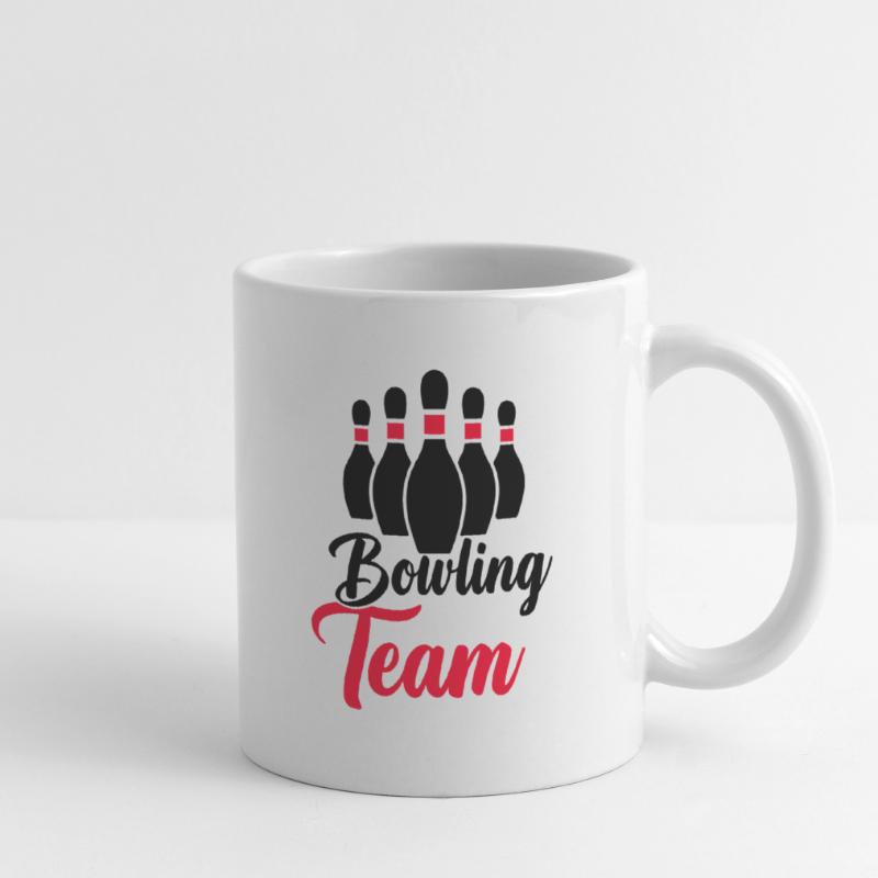 Équipe de bowling Mug blanc