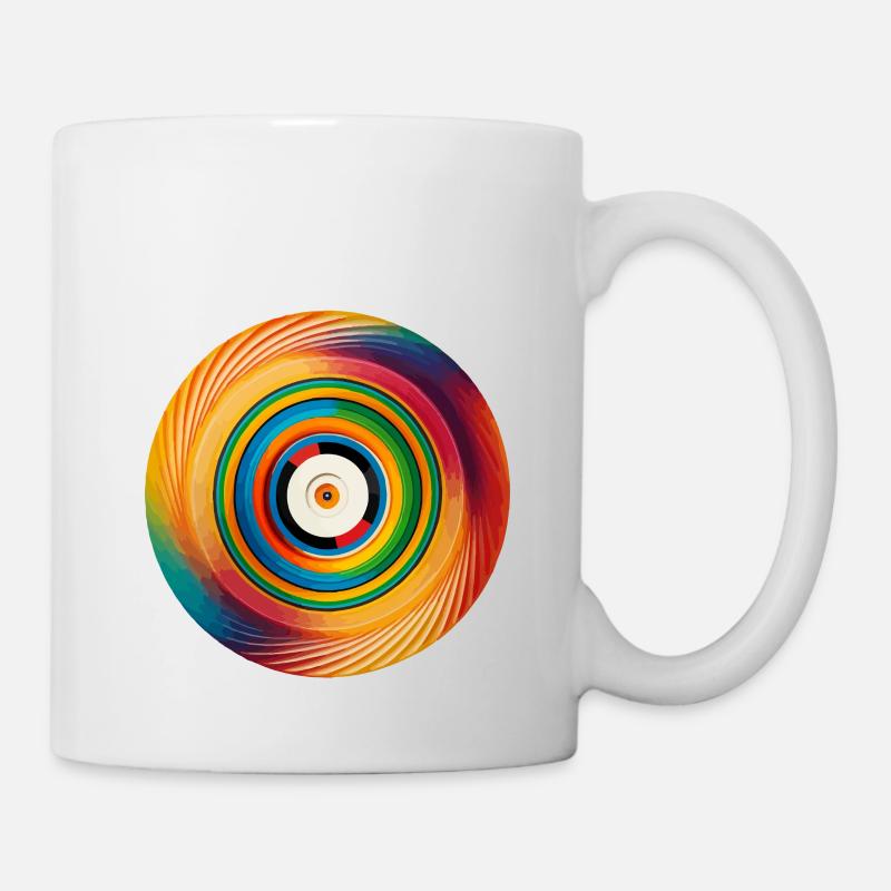 Vinyl-Vibes - Tasse - Weiß