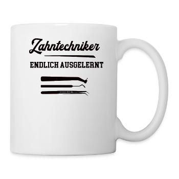 Zahntechniker Ausbildung Beruf Lehre Azubi Dental - Tasse - Weiß - Rechts