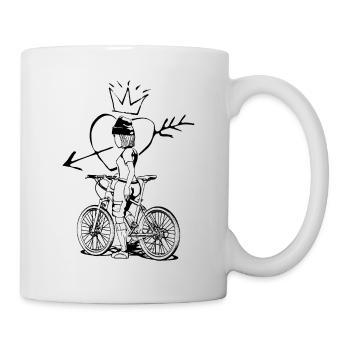 Perfect for enthusiastic bikers. - Mug - white - Right