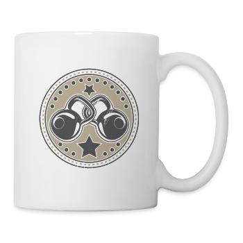 Kettlebell - Tasse - Weiß - Rechts