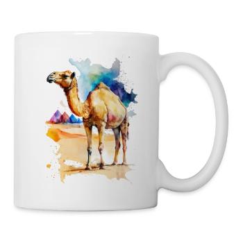 Camel in the desert - Mug - white - Right