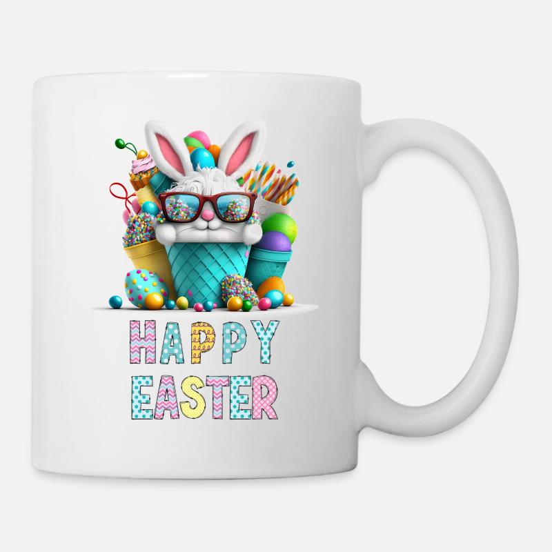 Merry Easter - Happy Easter Bunny - Mug - white