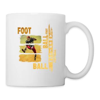 Joueur de football américain Gold Vintage Retro Sport - Mug blanc - blanc - Droite