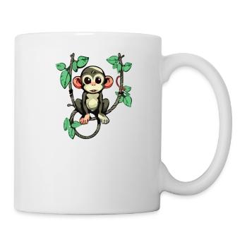 Willkommen im Dschungel - Tasse - Weiß - Rechts